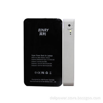 Double USB and DC, High-capacity Intelligent Power System with 36,000mAh Capacity